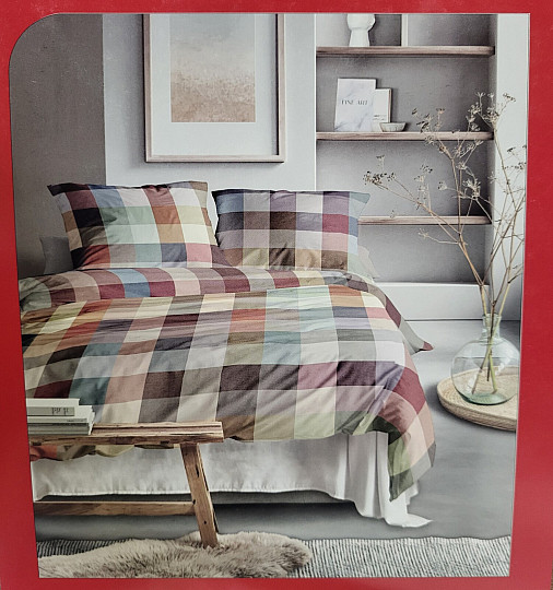 IRISETTE luxus flanel ágynemű ZOBEL 8600-90 MULTI CHECK