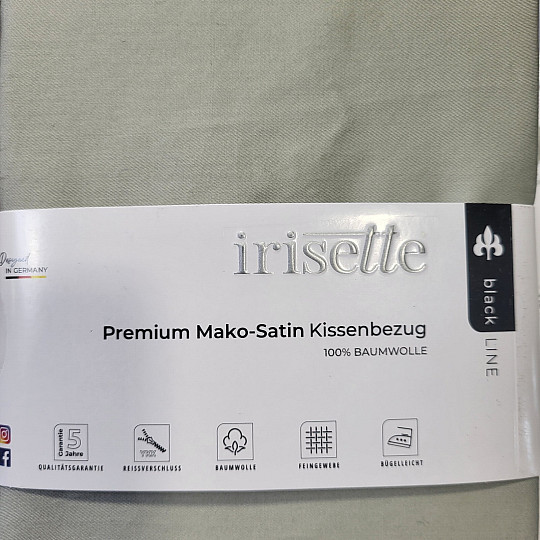 Szatén párnahuzat - zsálya 32