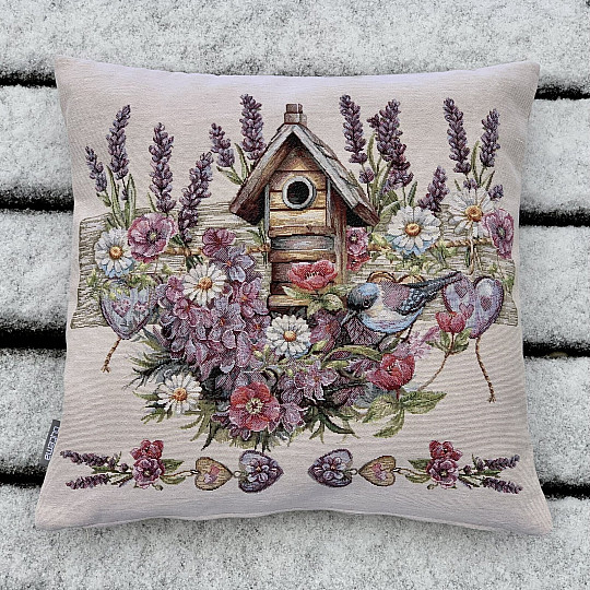 Gobelin párnahuzat MADÁRHÁZ