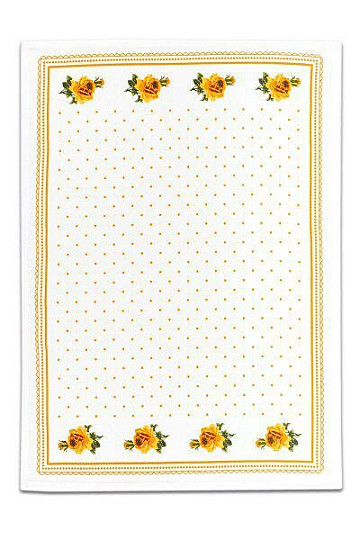 Nagymama törölközői, narancssárga rózsák