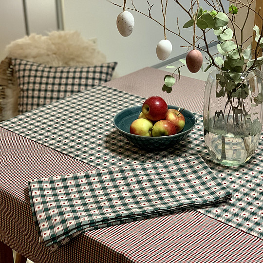 MAXI CORET terítő és sál zöld