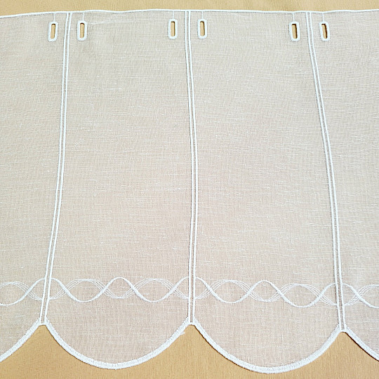 Függöny ólomüveghez GERSTER 11883 fehér