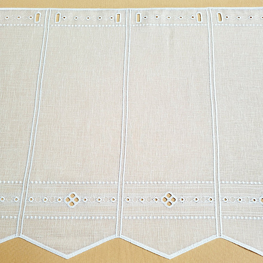 Függöny ólomüveghez GERSTER 11884 fehér