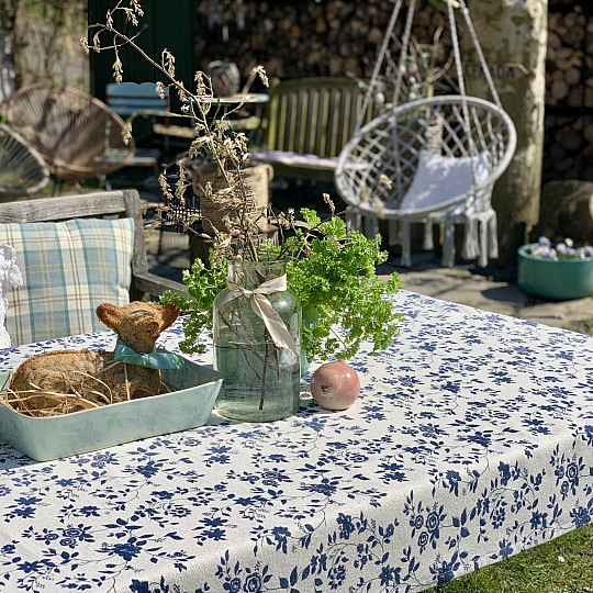 Terítő Kék Romantika