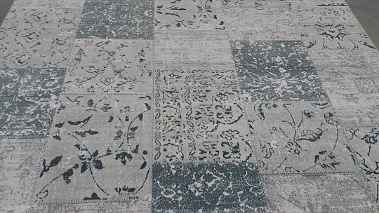 modern darab szőnyeg PIAZZO 12168 szürke-kék