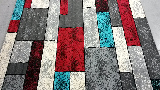 Darab szőnyeg AMAZON 1 szürke piros