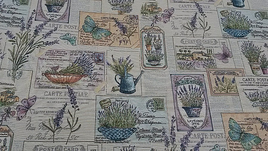 Gobelin abrosz, levendula sál 3