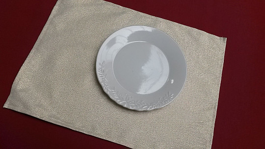 Karácsonyi teríték FLASH ezüst natur