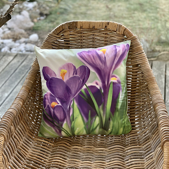 Dekoratív párnahuzat CROCUSES