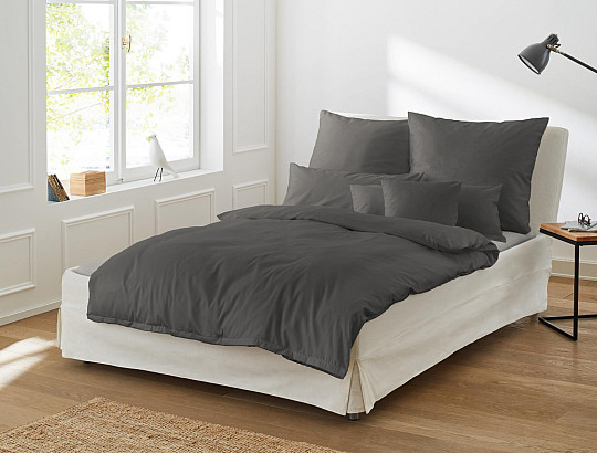 IRISETTE luxus pamut szatén párizsi antracit