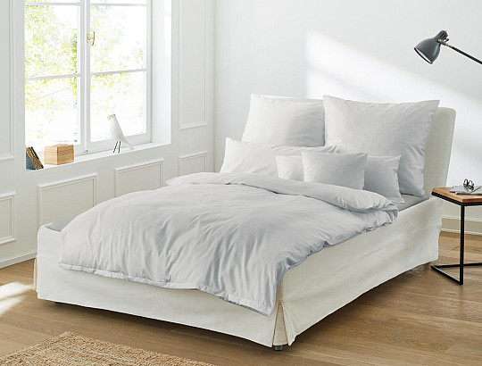 IRISETTE luxus pamut szatén Paris világos szürke