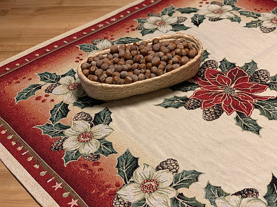 Gobelin terítő karácsonyi rózsa DIBAR