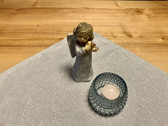 Karácsonyi teríték FLASH ezüst