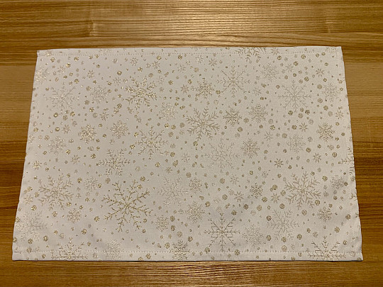 Karácsonyi terítés PEhely és arany