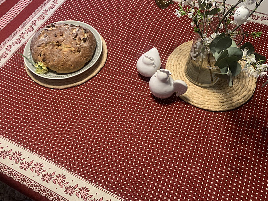 Gobelin terítő és kendő SELSKÁ JIZBA piros