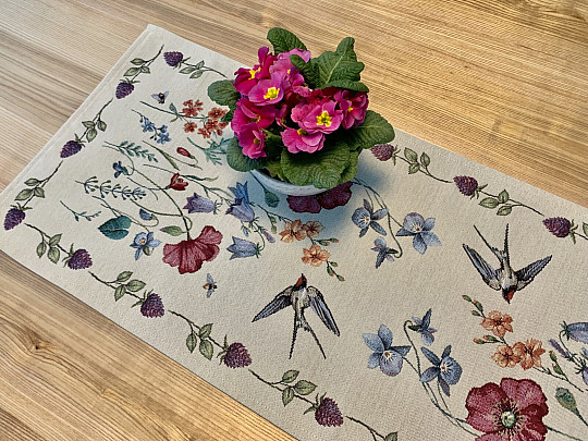 Gobelin terítő és sál RÉT FECSÉVEL