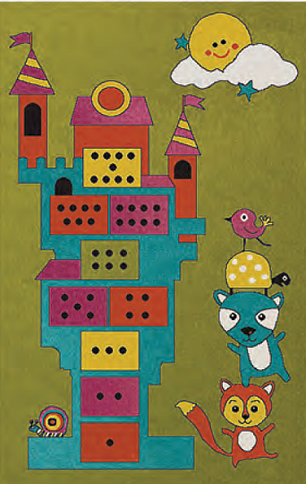 Gyerek darab szőnyeg PLAY játéktorony