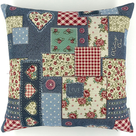Gobelin huzat a VINTAGE PATCHWORK párnához
