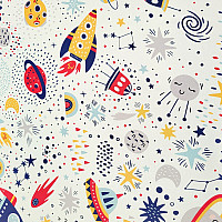 Dekoratív szövet BLACK OUT Space