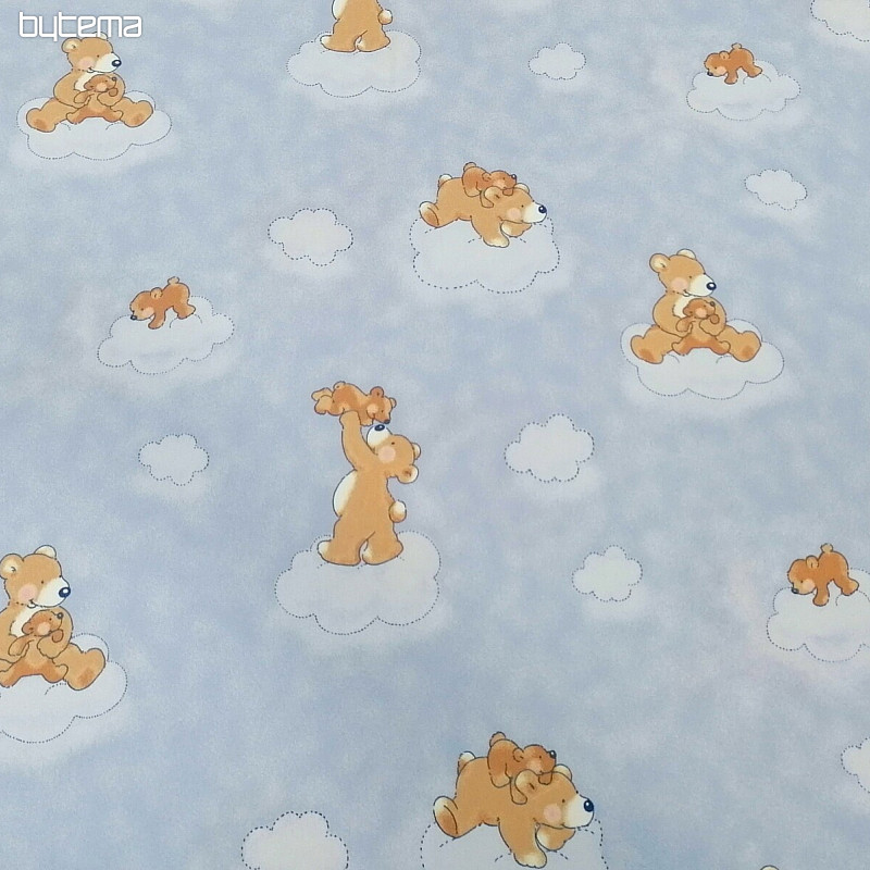 Dekoratív szövet BLUE TEDDY
