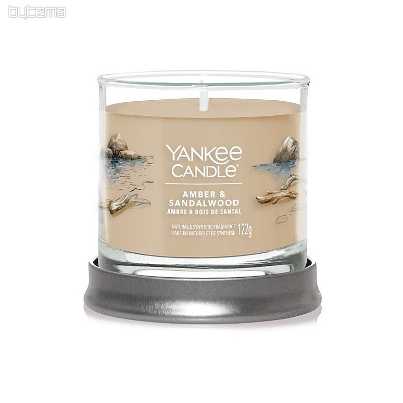 gyertya YANKEE CANDLE illat ABER és SANDALWOOD TUMBER SMALL