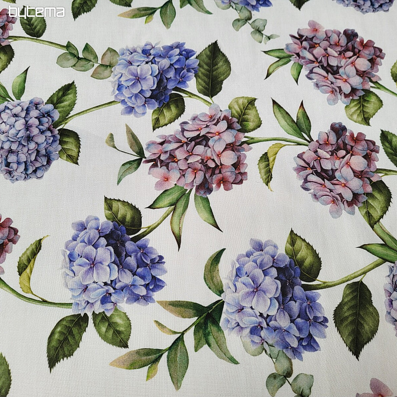 Dekoratív szövet HYDRANGEA LILA