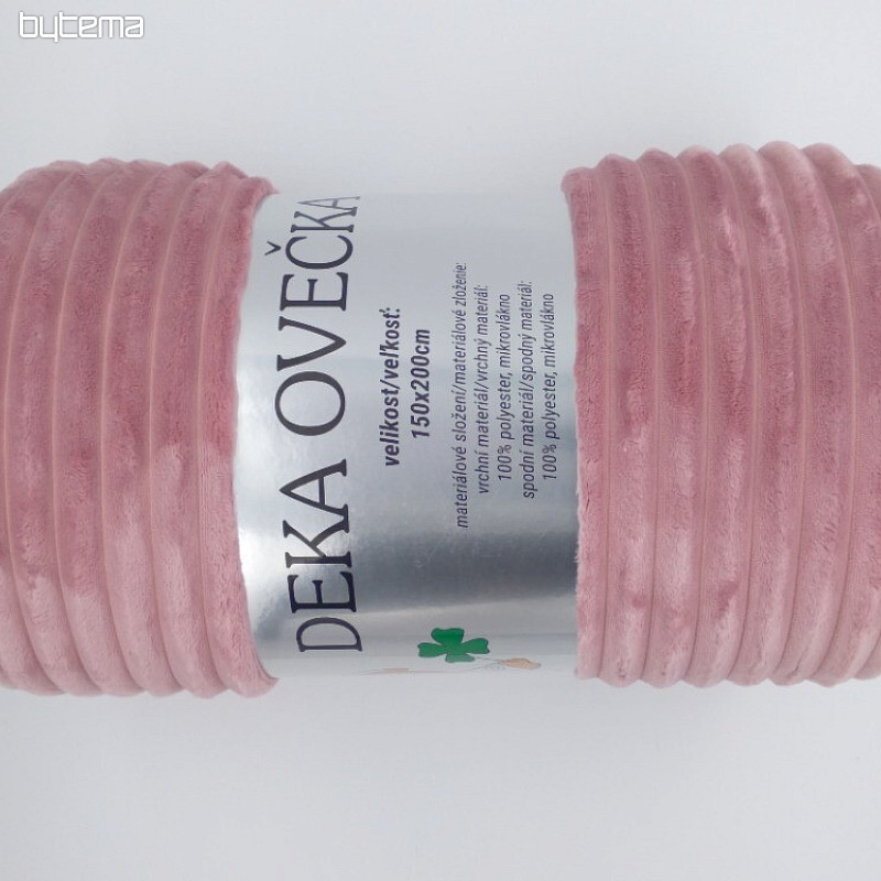Takaró EXTRA puha bárány - kordbársony STAR PINK