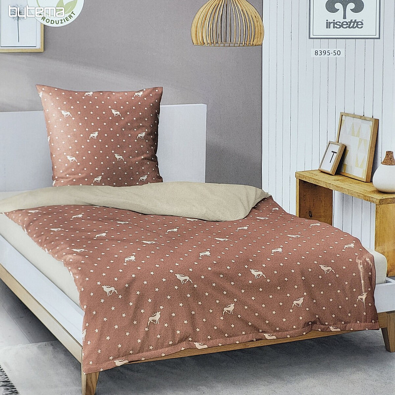 Luxus flanel ágynemű IRISETTE 8395-50 PANDA lazac