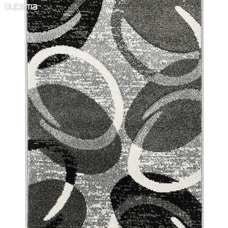 Darab szőnyeg PORTLAND fekete-szürke