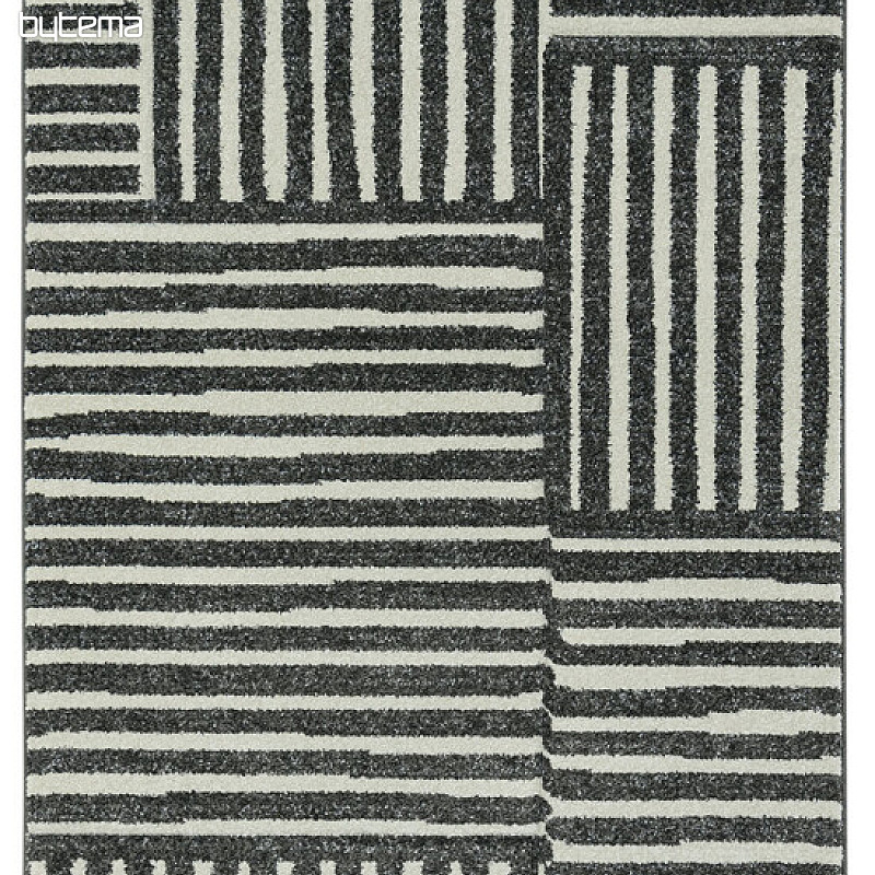 PORTLAND fekete-fehér darabos szőnyeg