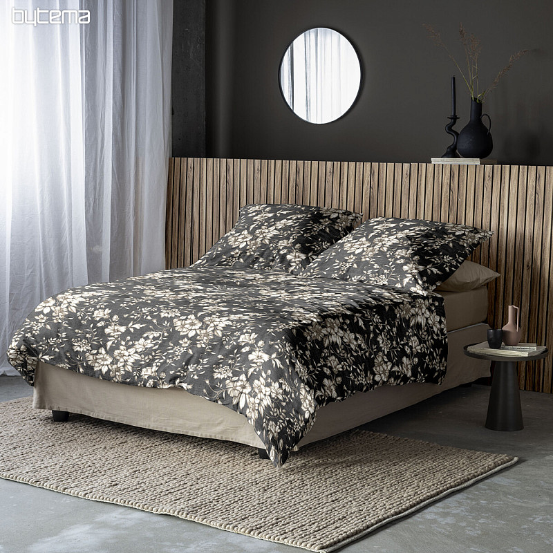 IRISETTE luxus flanel ágynemű ZOBEL 8558-11 fekete
