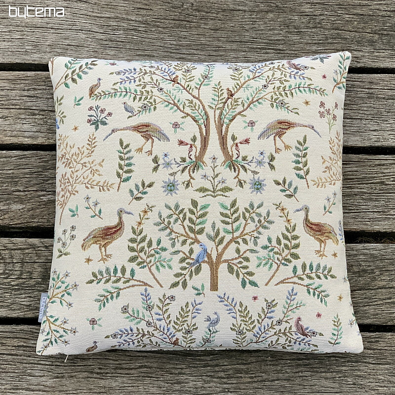 Gobelin párnahuzat WILLIAM MORRIS bézs - teljes felület
