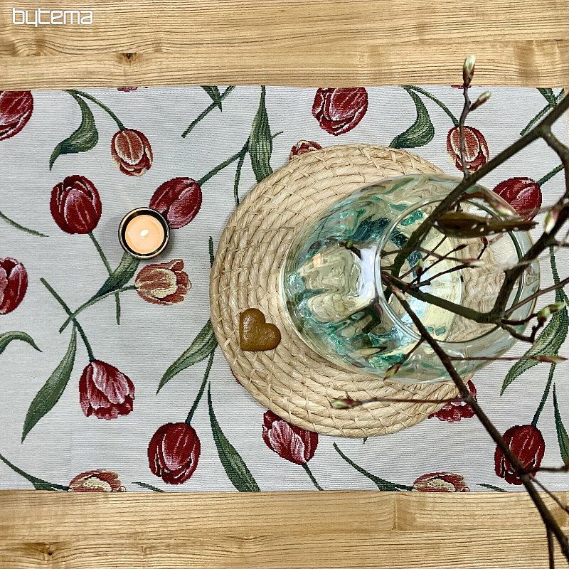 Gobelin terítő és sál TULIPS III nagy mintás