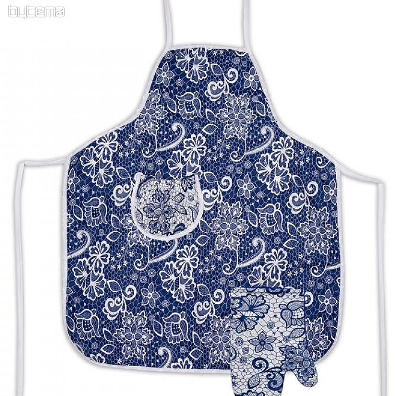 Kötény kantárral BLUE WHITE