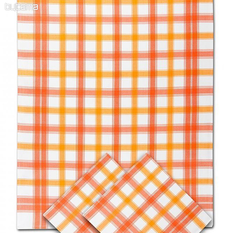Bambusz törölközők MEDIUM CUBE ORANGE