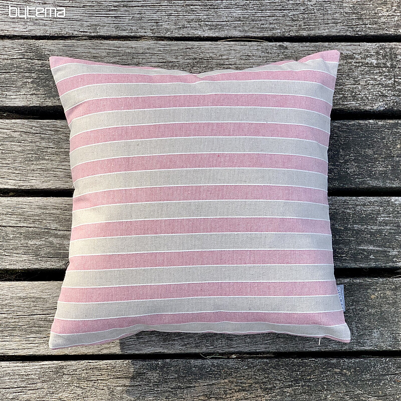 Dekoratív párnahuzat TREBOL PINK STRIPES