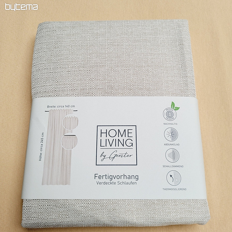 Luxus, kész függöny HOME LIVING bézs színben