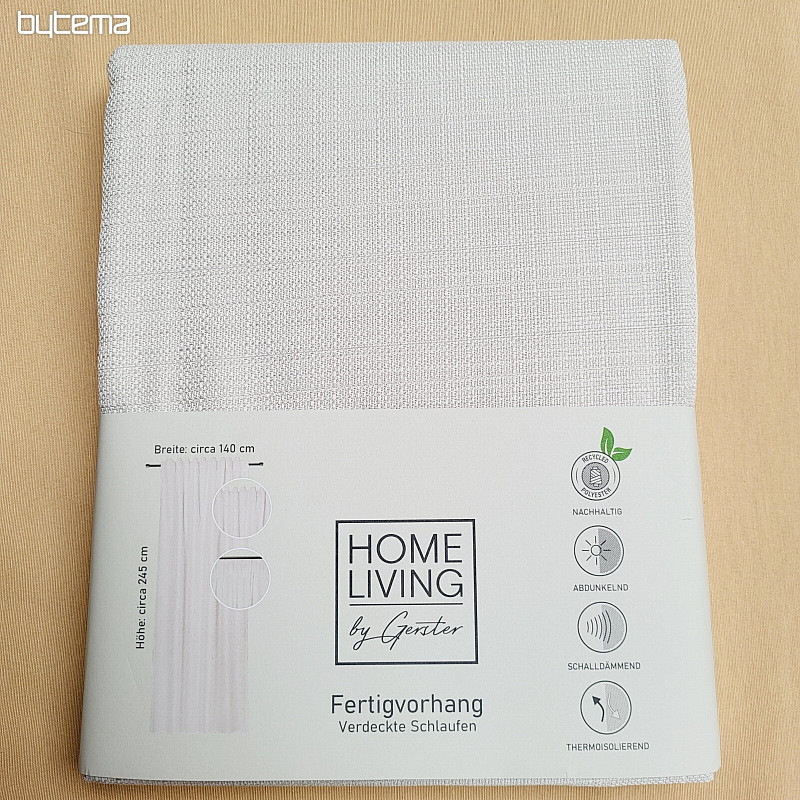 Luxus, krémszínű, kész függöny HOME LIVING