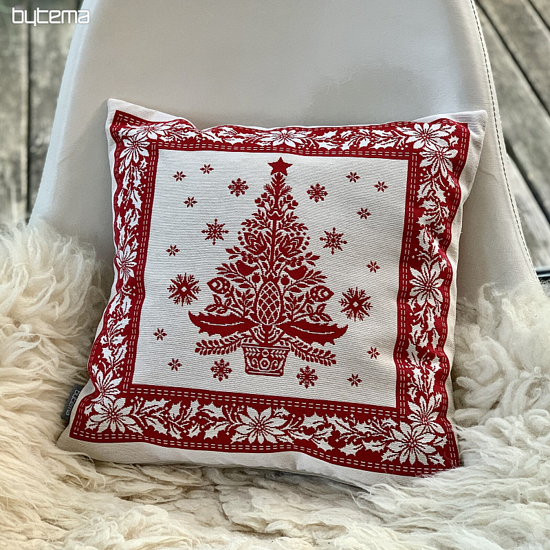 Karácsonyi gobelinhuzat FOLK CHRISTMAS 3 piros