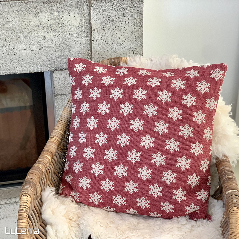 Luxus dekoratív huzat FLAKES RED