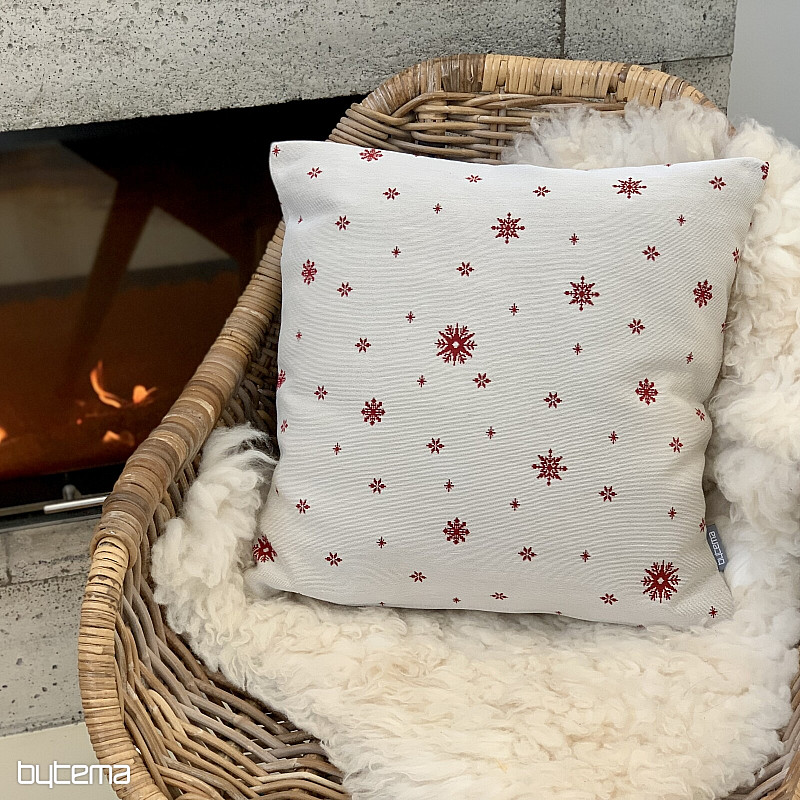 Karácsonyi gobelinhuzat Finom pelyhek PIROS