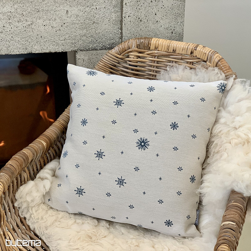 Karácsonyi gobelin huzat Finom pelyhek KÉK