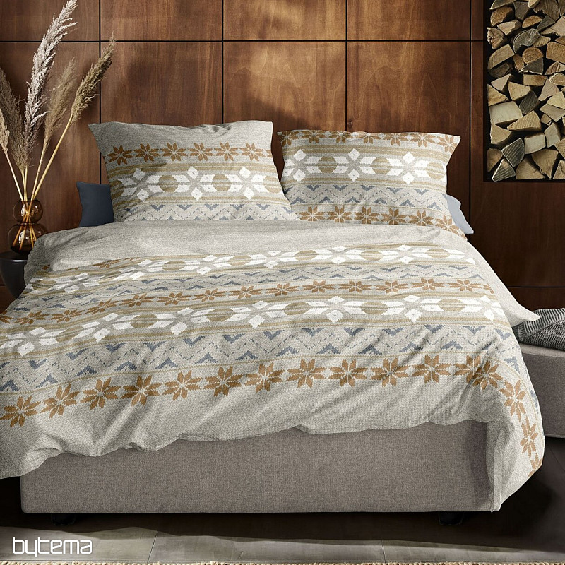 Luxus flanel ágynemű IRISETTE PANDA 8621-80 NATUR