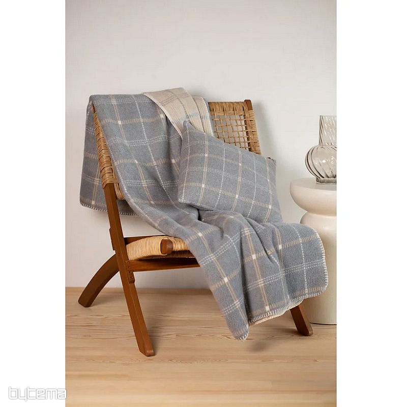 Takaró DF SAVONA SZÜRKE KOCKÁS