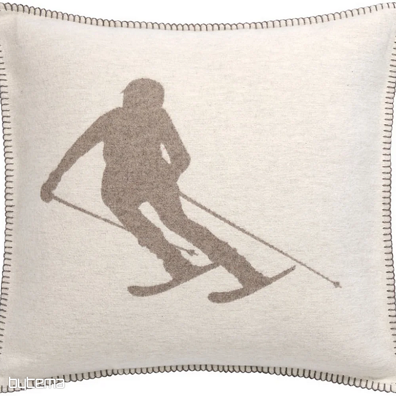 Dekoratív huzat DF LUCA SKIER BEIGE