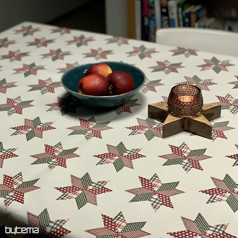 Karácsonyi terítő és sál STAR SHELLEY