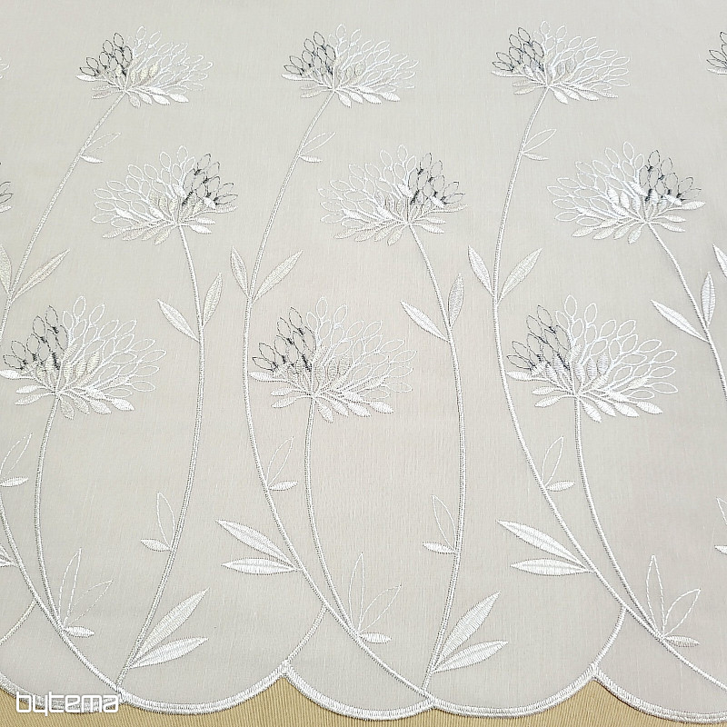 Luxus függöny GERSTER 11868 bézs hímzéssel