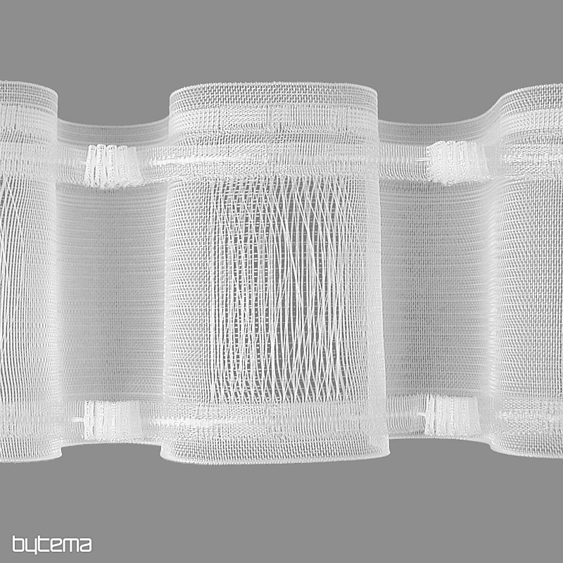 WAVE függöny 10 cm, 1:2 - toló/rúd