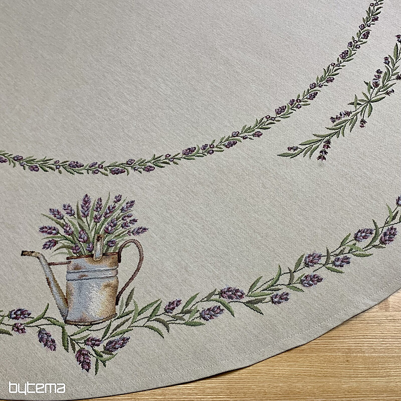 Kerek gobelin terítő LEVENDULA