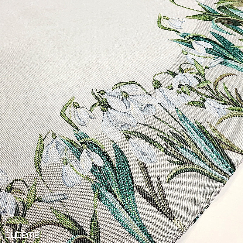 Kerek gobelin terítő HÓPEHELYEK